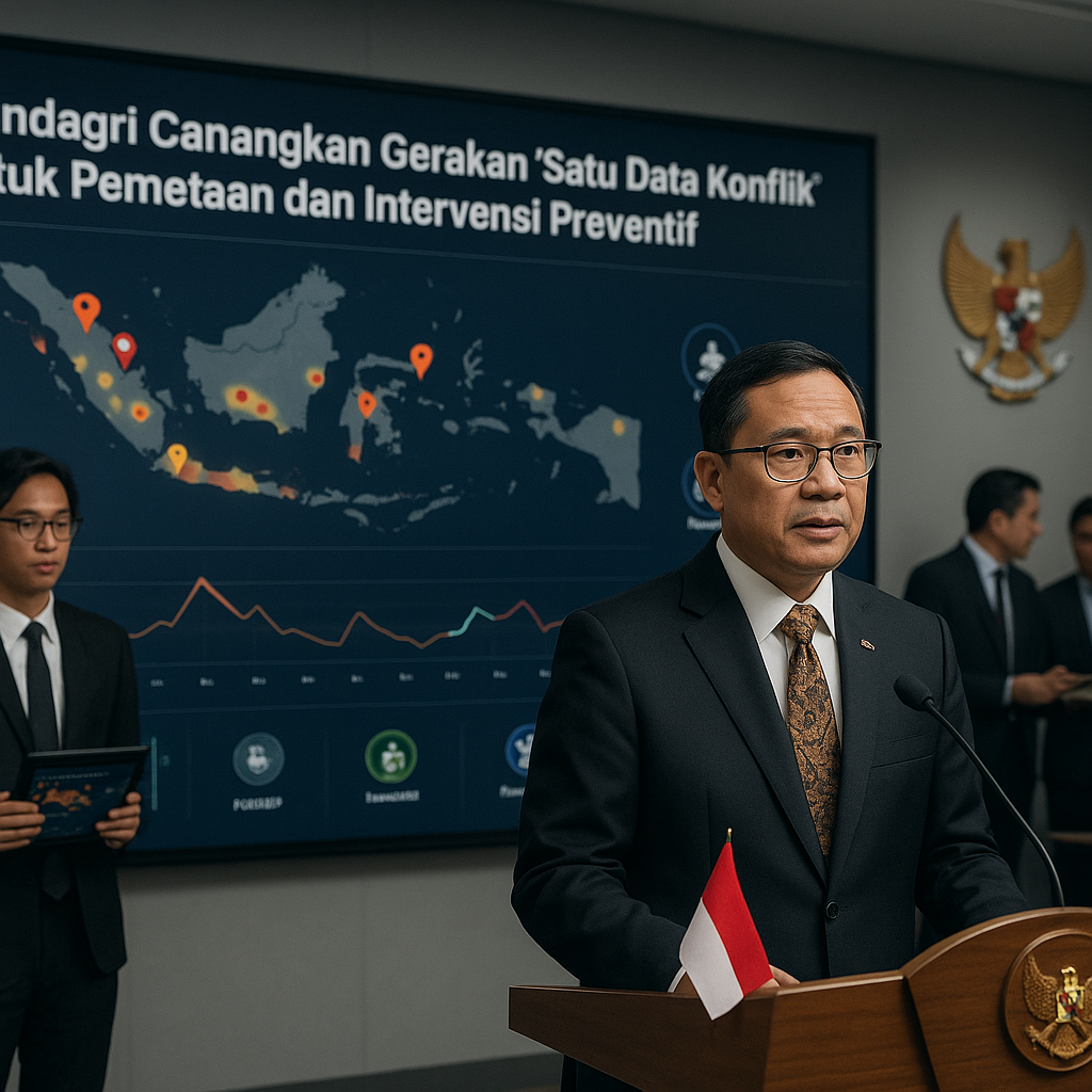 Mendagri Canangkan Gerakan 'Satu Data Konflik' untuk Pemetaan dan Intervensi Preventif