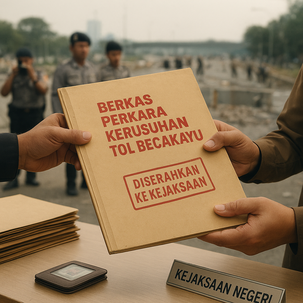 Berkas Perkara Kerusuhan Tol Becakayu Diserahkan ke Kejaksaan, 35 Tersangka Terancam 5 Tahun Penjara