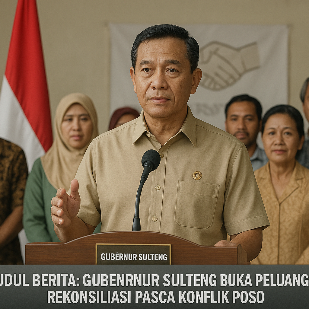 Gubernur Sulteng Buka Peluang Rekonsiliasi Pasca Konflik Poso
