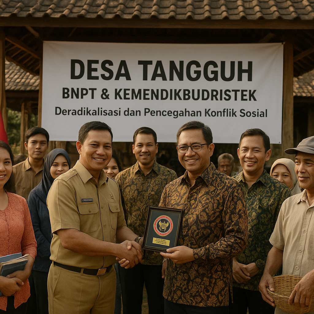 BNPT dan Kemendikbud Ristek Luncurkan Program 'Desa Tangguh' untuk Deradikalisasi dan Pencegahan Konflik Sosial