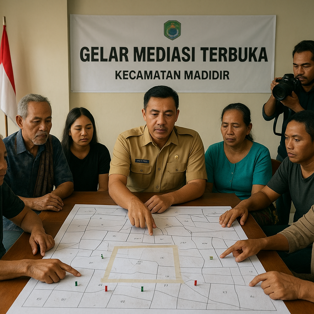 Gelar Mediasi Terbuka, Pemerintah Kecamatan Madidir Dorong Plotting Ulang Lahan yang Disengketakan