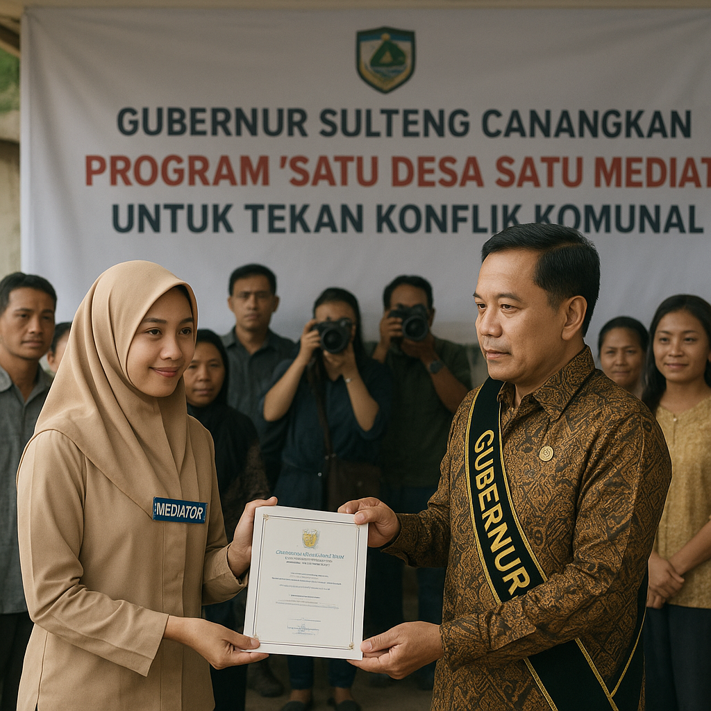 Gubernur Sulteng Canangkan Program 'Satu Desa Satu Mediator' untuk Tekan Konflik Komunal