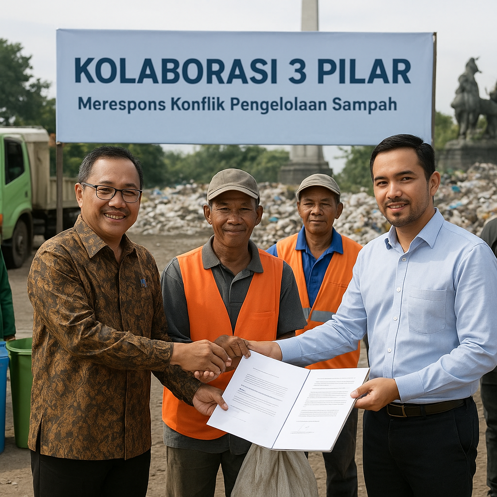 Merespons Konflik Pengelolaan Sampah, Pemkot Surabaya Terapkan Model 'Kolaborasi 3 Pilar'