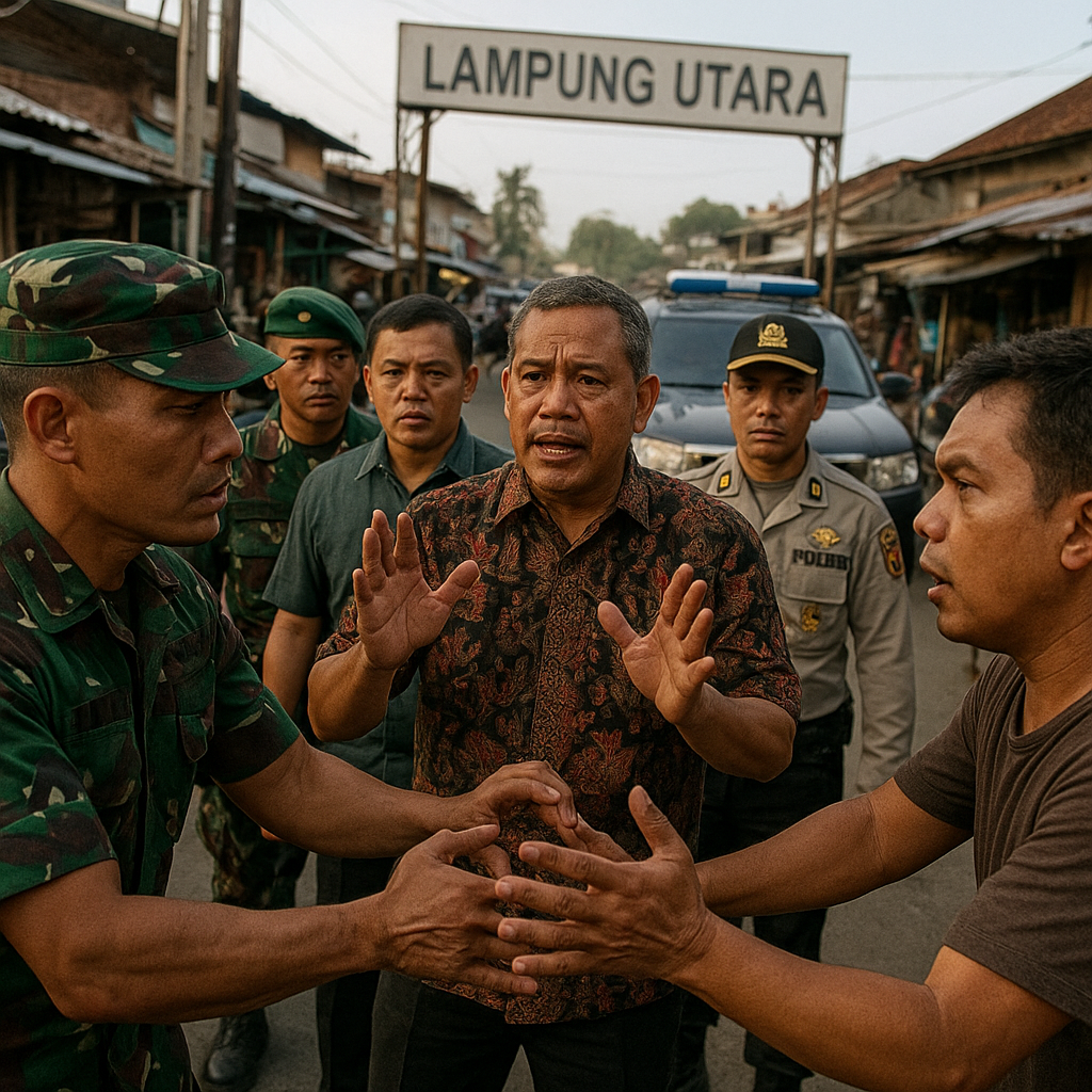 TNI-Warga di Lampung Adu Jotos Dipicu Hal Sepele, Bupati Buka Suara