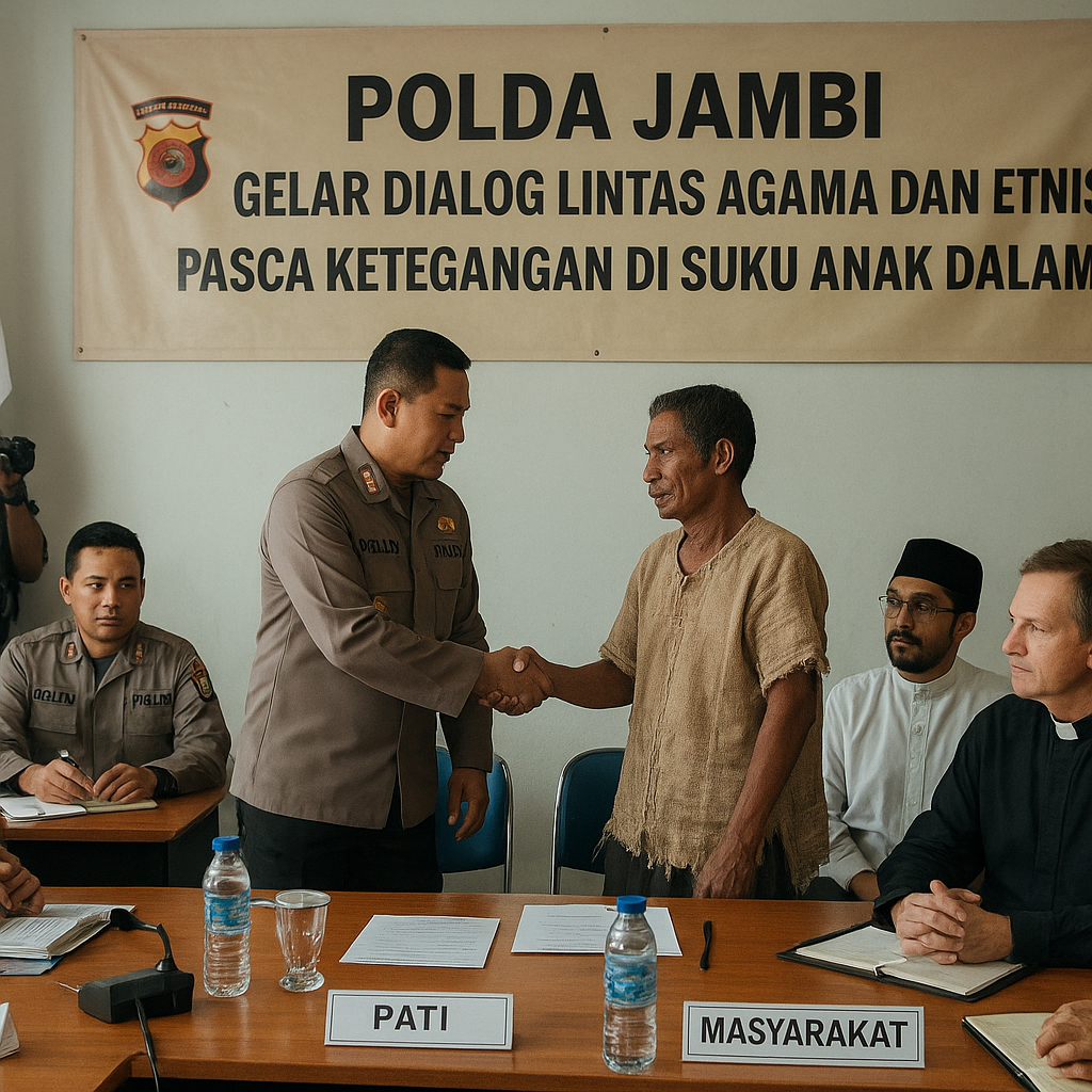 Polda Jambi Gelar Dialog Lintas Agama dan Etnis Pasca Ketegangan di Suku Anak Dalam