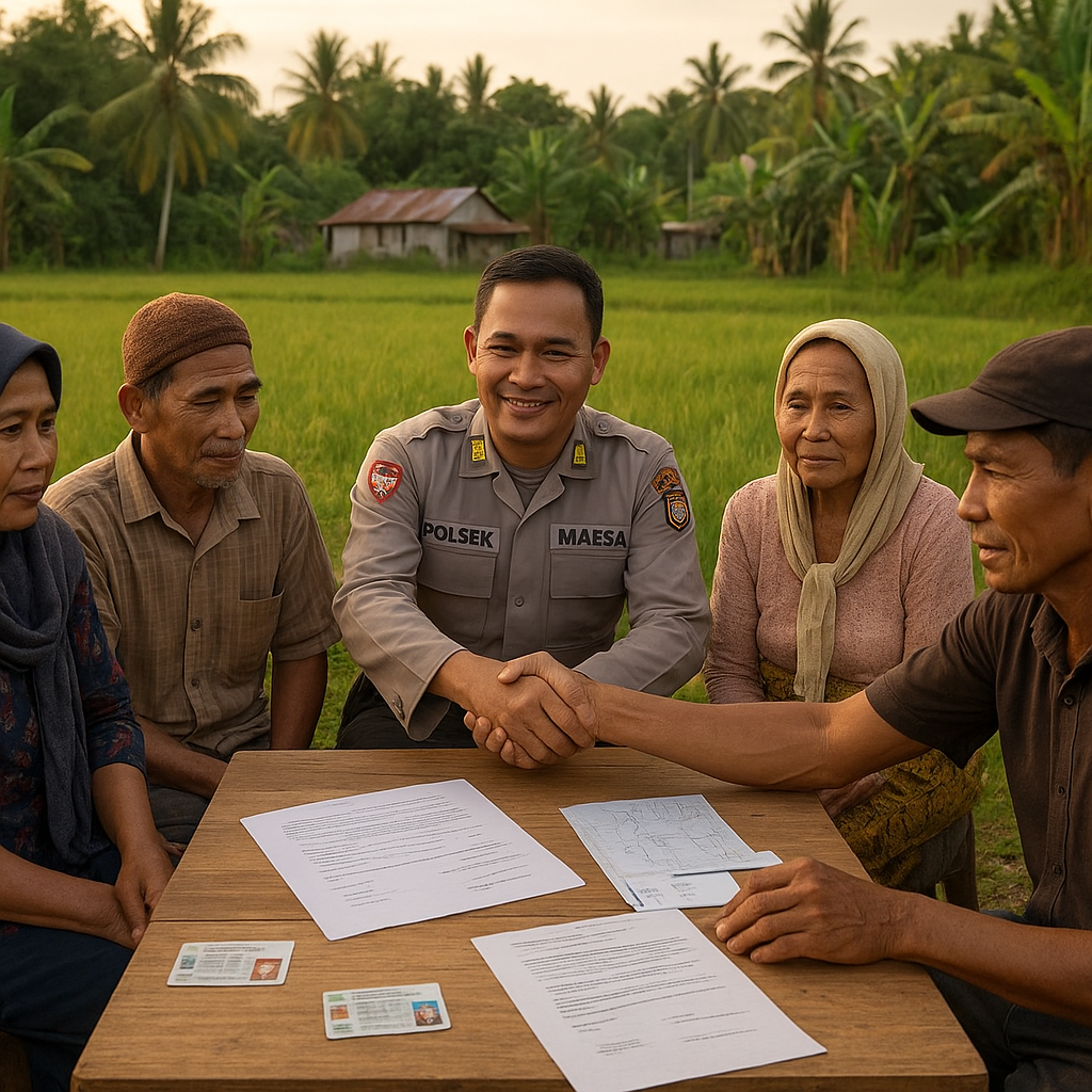 Redam Konflik Agraria, Polsek Maesa Kedepankan Restorative Justice dalam Sengketa Lahan di Wangurer Barat
