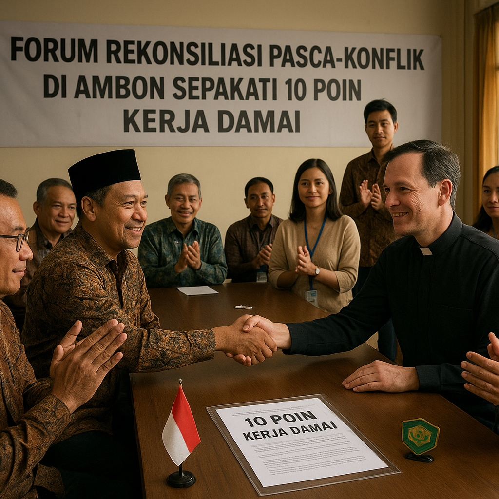 Forum Rekonsiliasi Pasca-Konflik di Ambon Berhasil Menyepakati 10 Poit Kerja Damai