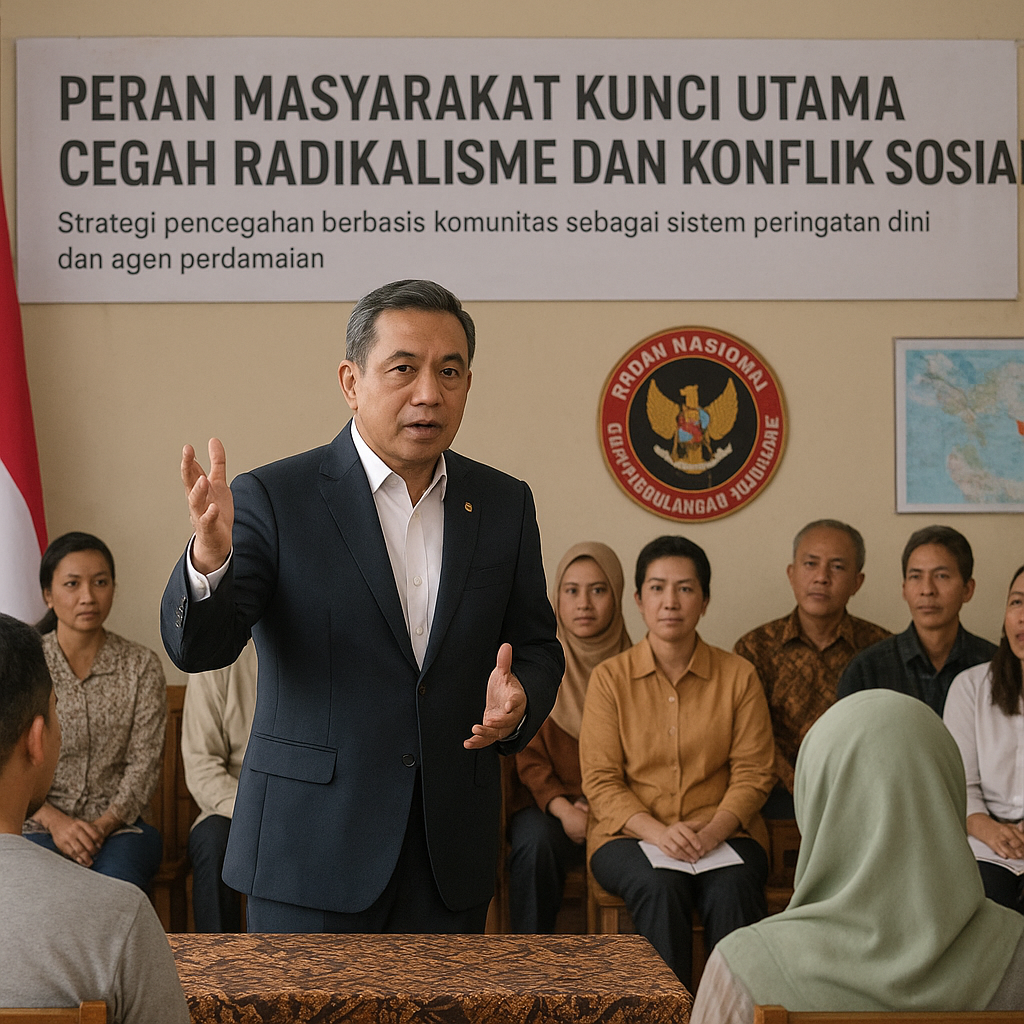 Kepala BNPT: Peran Masyarakat Kunci Utama Cegah Radikalisme dan Konflik Sosial