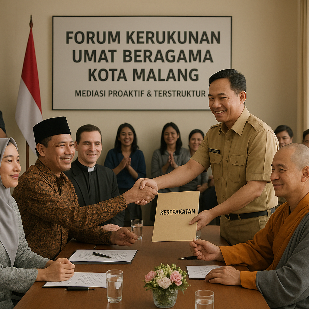 Forum Kerukunan Umat Beragama di Malang Berhasil Menurunkan Potensi Konflik Pasca-Pembangunan Tempat Ibadah