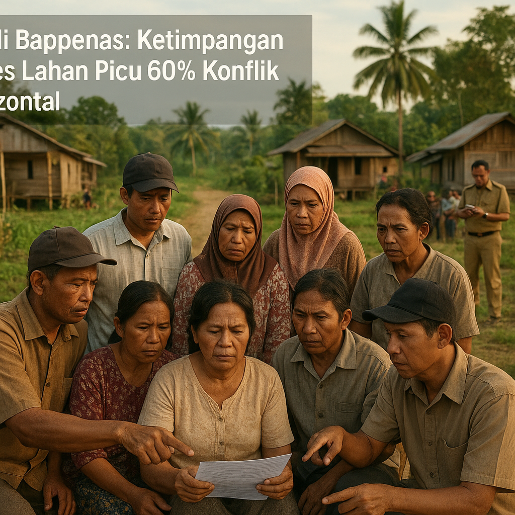 Studi Bappenas: Ketimpangan Akses Lahan Picu 60% Konflik Horizontal di Kawasan Transmigrasi