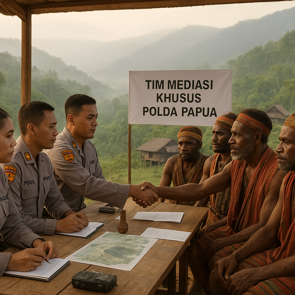 Polda Papua Bentuk Tim Mediasi Khusus untuk Redam Konflik Antar Suku di Pegunungan Tengah