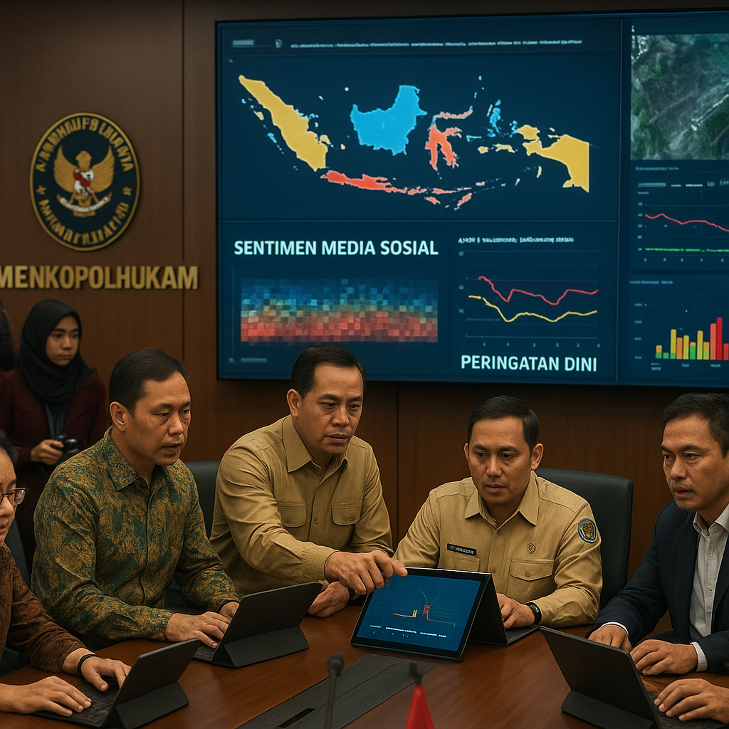 Kemenkopolhukam Uji Coba Sistem Peringatan Dini Konflik Sosial Berbasis AI di Tiga Daerah Rawan