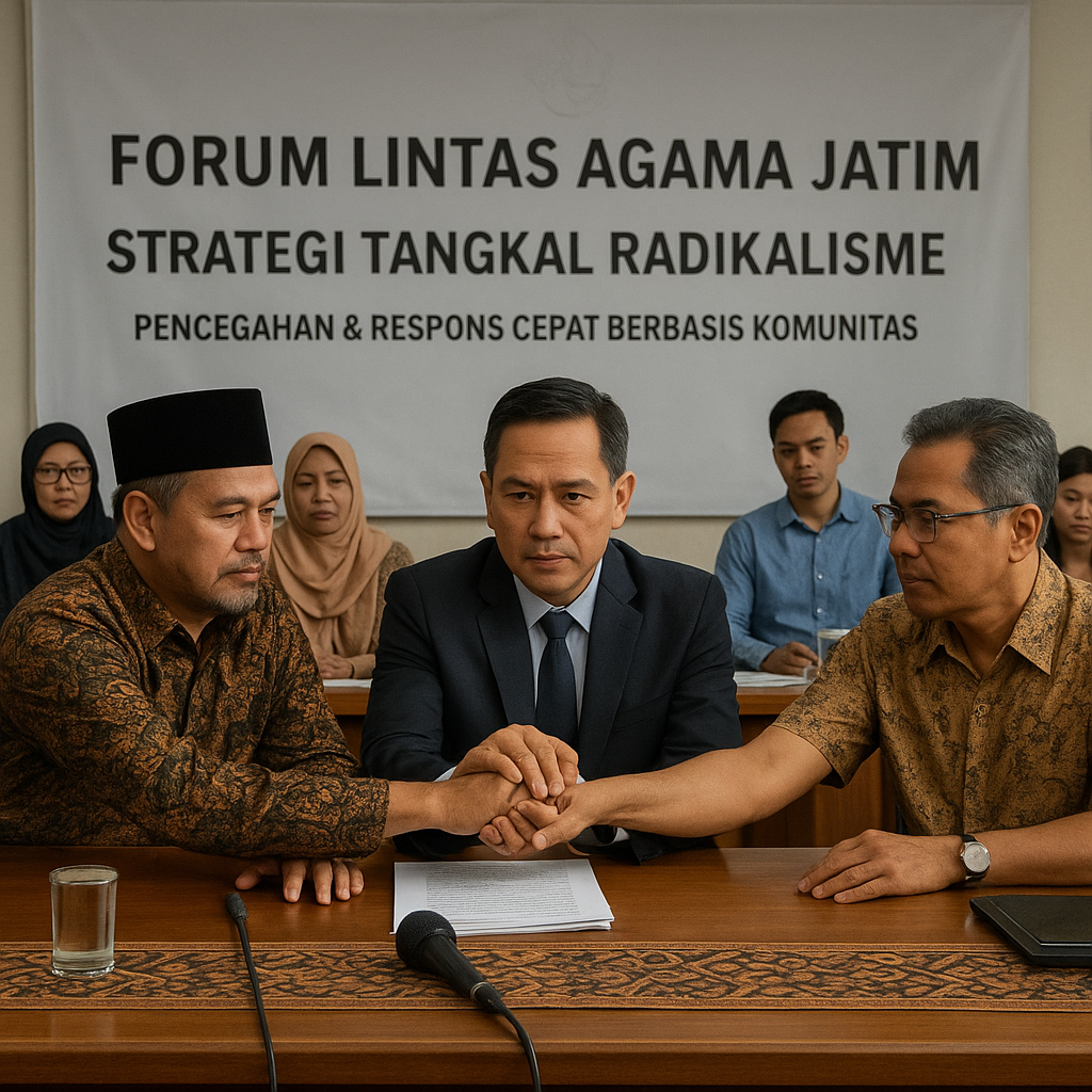 Forum Lintas Agama Jatim Bahas Strategi Tangkal Radikalisme yang Picu Konflik Horizontal di Tengah Masyarakat