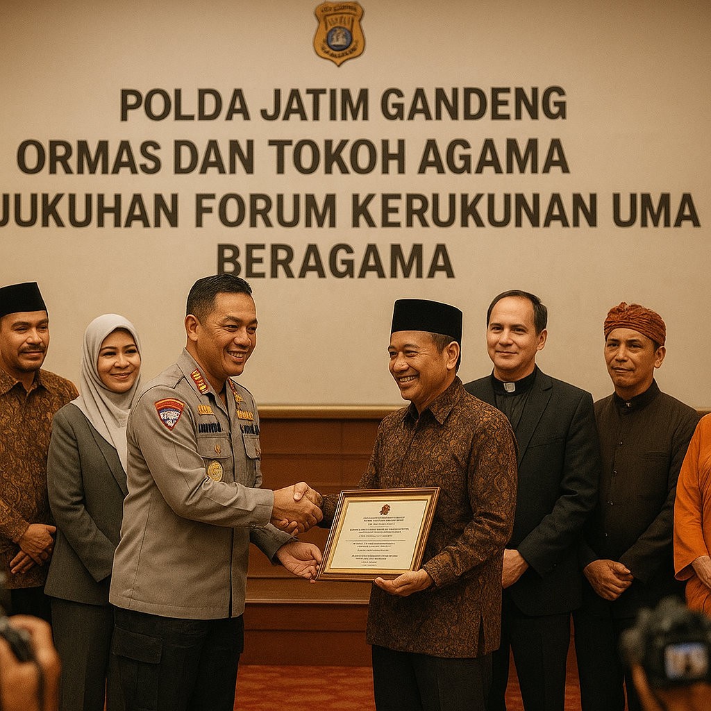 Polda Jatim Gandeng Ormas dan Tokoh Agama Kukuhkan Forum Kerukunan Umat Beragama