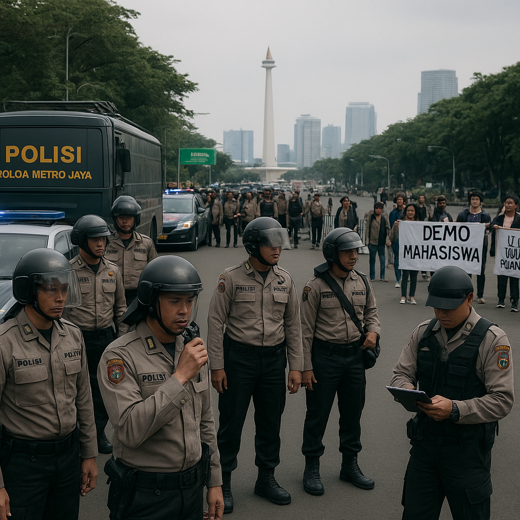 4.151 Personel Gabungan Dikerahkan Kawal Demo Mahasiswa di Jakarta, Uji Toleransi Ruang Publik