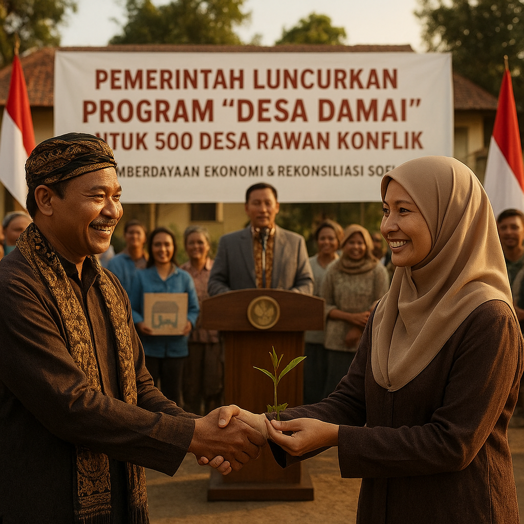 Pemerintah Luncurkan Program 'Desa Damai' untuk 500 Desa Rawan Konflik di Indonesia