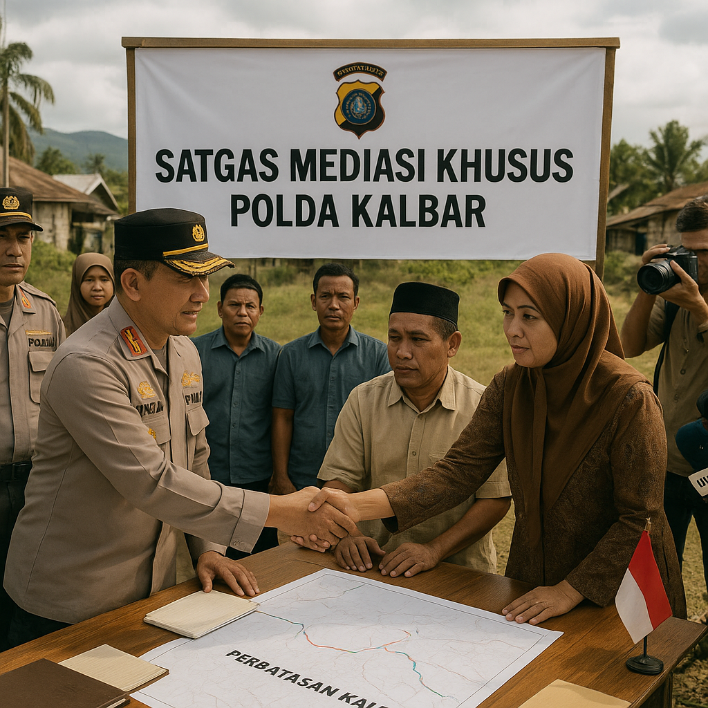 Polda Kalbar Bentuk Satgas Mediasi Khusus untuk Antisipasi Konflik Antar-Kampung di Perbatasan