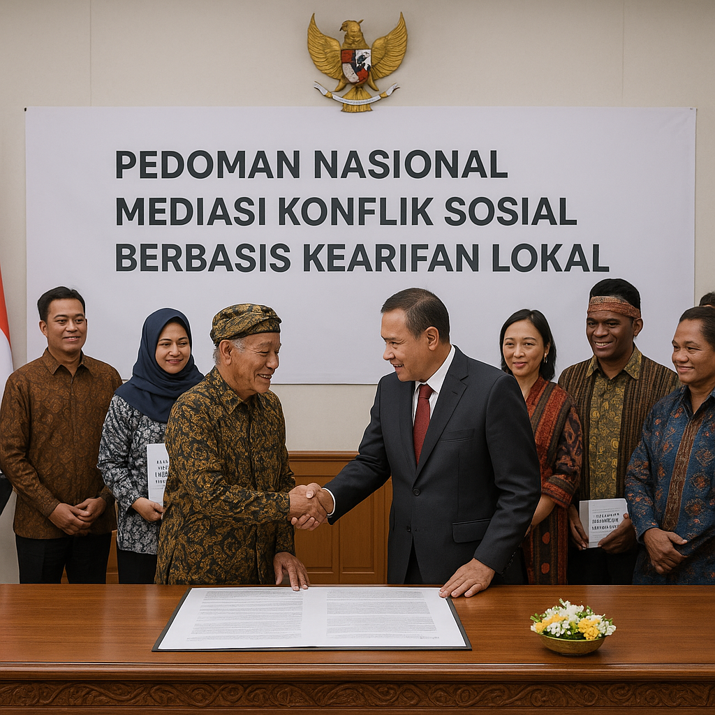 Pemerintah Terbitkan Pedoman Nasional Mediasi Konflik Sosial Berbasis Kearifan Lokal