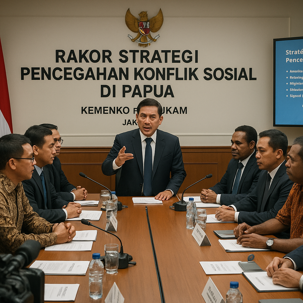 Kemenko Polhukam Gelar Rakor Strategi Pencegahan Konflik Sosial di Papua