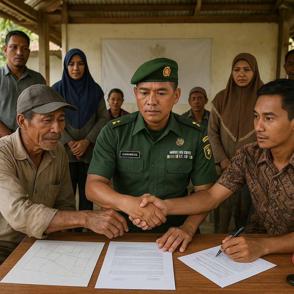 Dandim 0717/Pekalongan Jadi Mediator Selesaikan Sengketa Lahan Warga