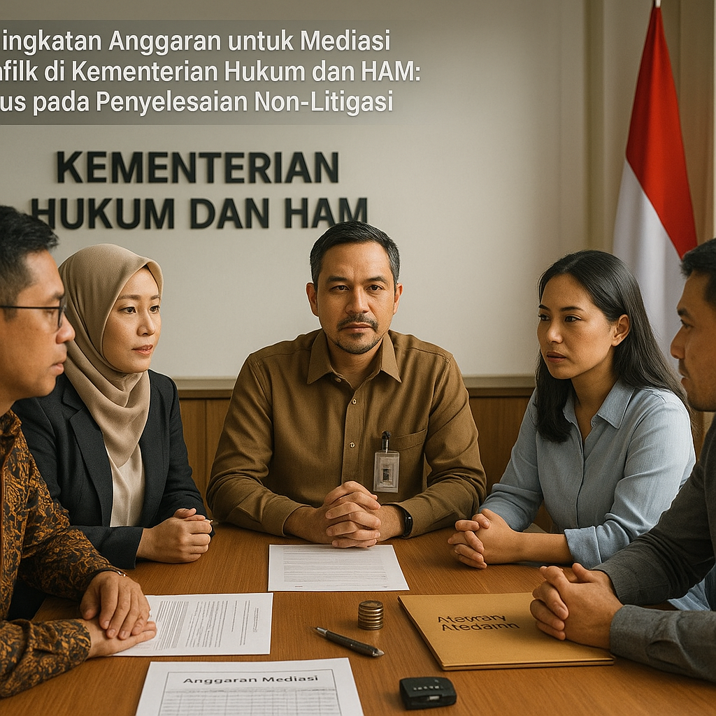 Peningkatan Anggaran untuk Mediasi Konflik di Kementerian Hukum dan HAM: Fokus pada Penyelesaian Non-Litigasi