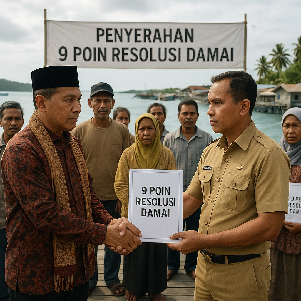9 Poin Resolusi Damai Diserahkan AMGPM Aru kepada Pemkab Kepulauan Aru