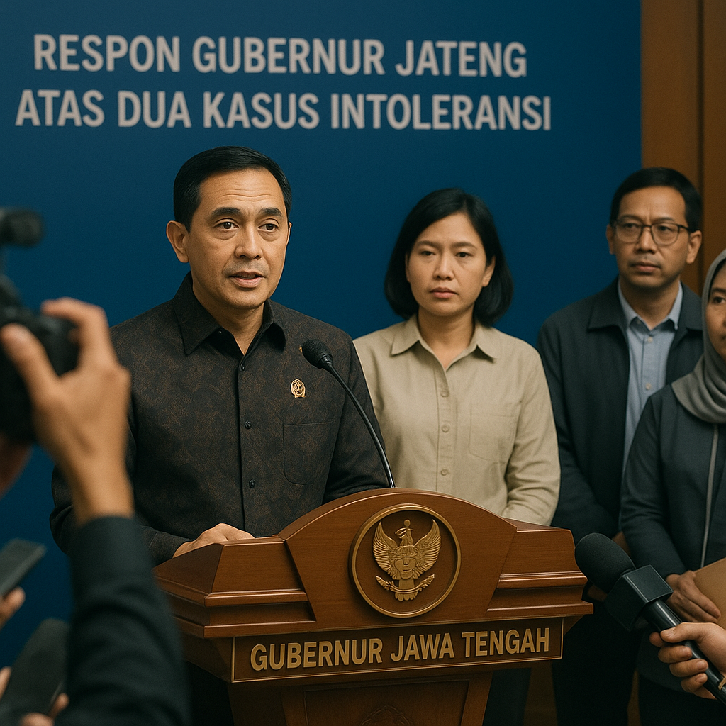 Respon Gubernur Jateng atas Dua Kasus Intoleransi: Klaim Kondusif vs Kritik Masyarakat Sipil