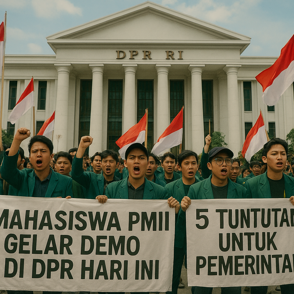 Mahasiswa PMII Gelar Demo di DPR Hari Ini, Bawa 5 Tuntutan untuk Pemerintah