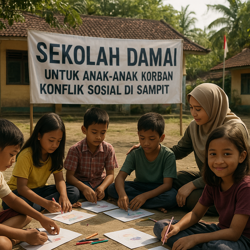 Inisiatif 'Sekolah Damai' untuk Anak-anak Korban Konflik Sosial di Sampit