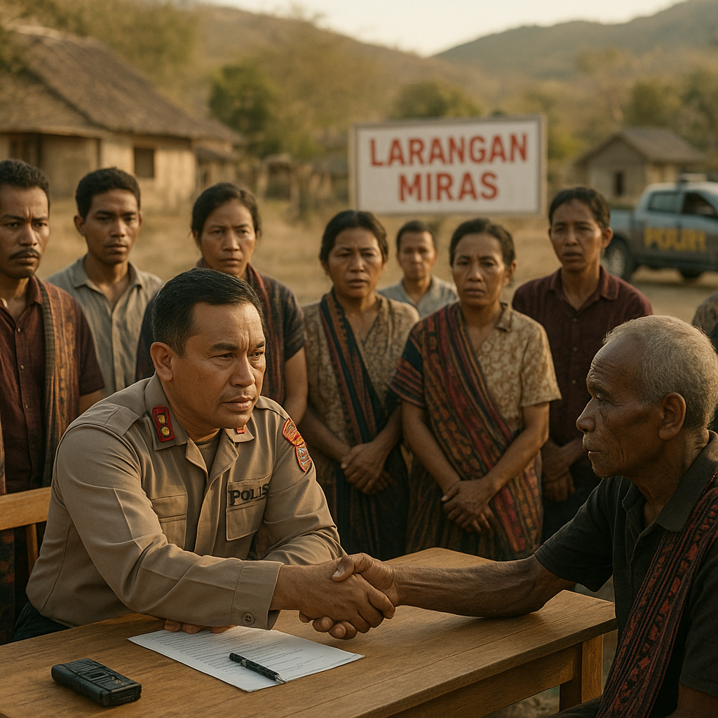 Kapolres Kupang Mediasi Konflik Warga Fatuleu, Dorong Perdamaian dan Larangan Miras