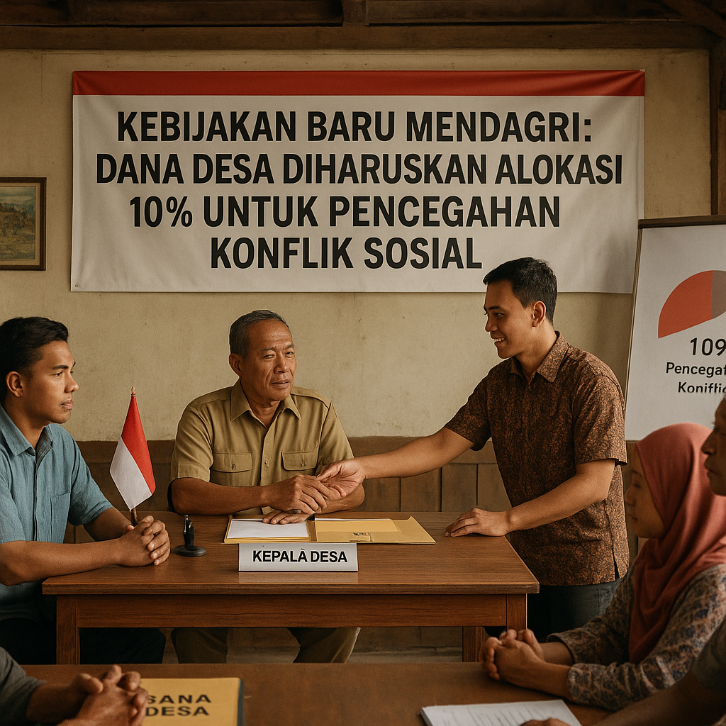 Kebijakan Baru Mendagri: Dana Desa Diharuskan Alokasi 10% untuk Pencegahan Konflik Sosial