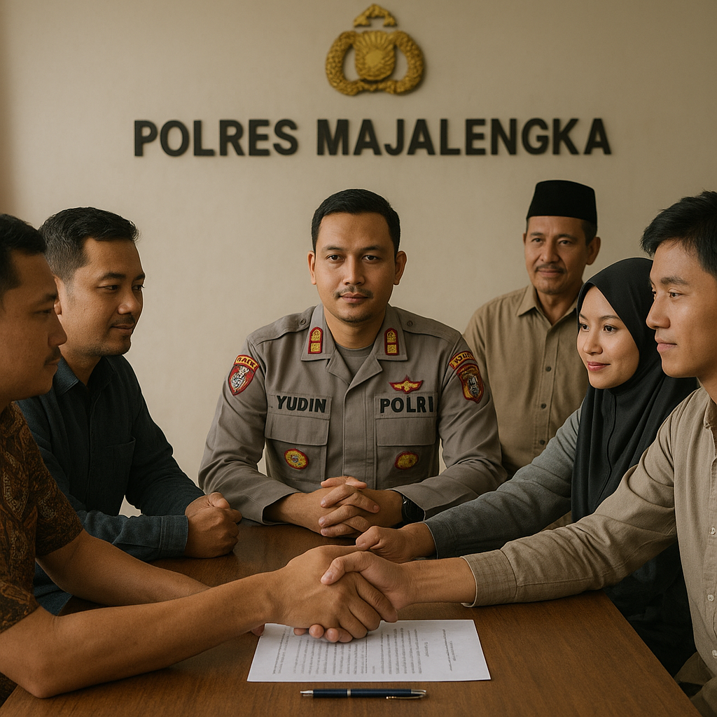 Kasus Dugaan Pengeroyokan di Kadipaten Diselesaikan Secara Damai Melalui Restorative Justice