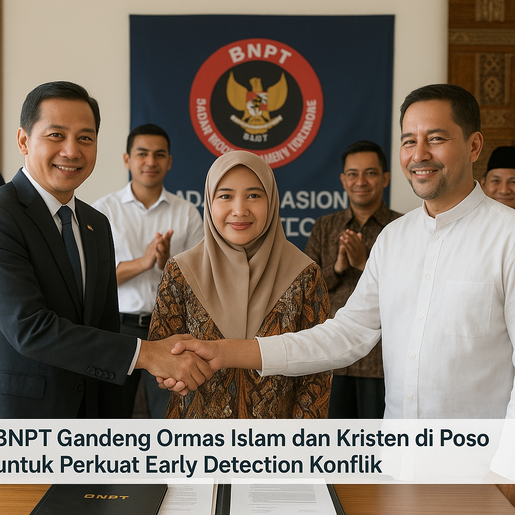 BNPT Gandeng Ormas Islam dan Kristen di Poso untuk Perkuat Early Detection Konflik