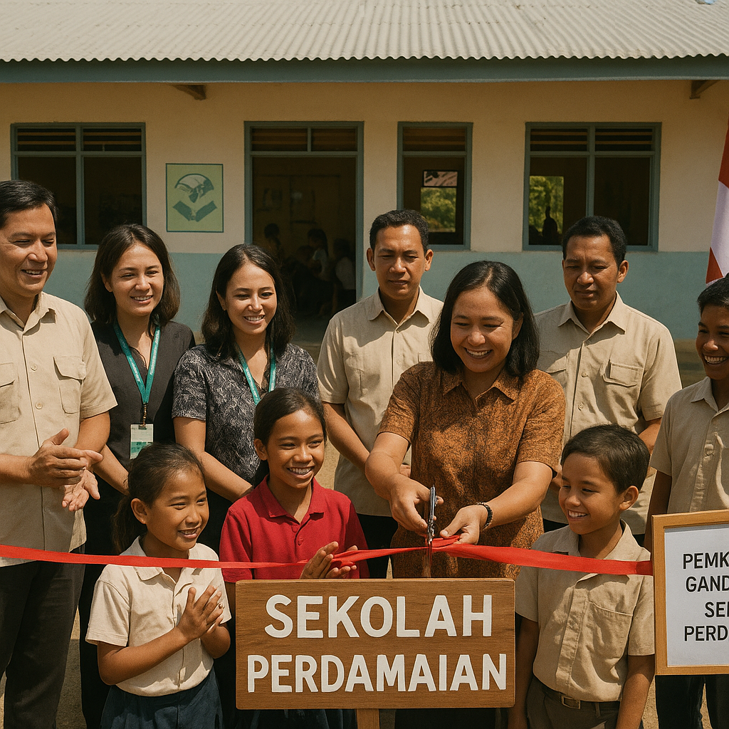 Pemkab Malaka NTT Gandeng LSM Bangun Sekolah Perdamaian Pasca Konflik Lisanat