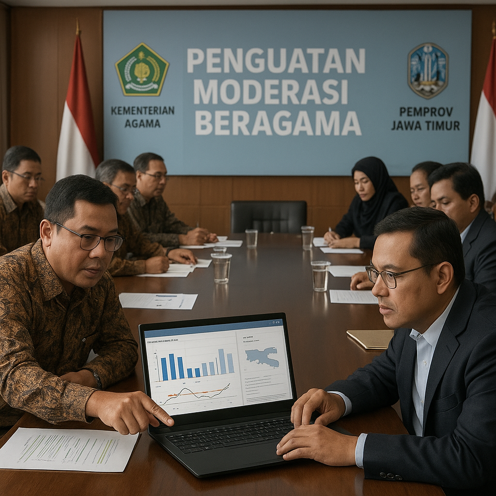 Penguatan Moderasi Beragama Jadi Fokus Kerja Sama Kemenag dan Pemprov Jatim