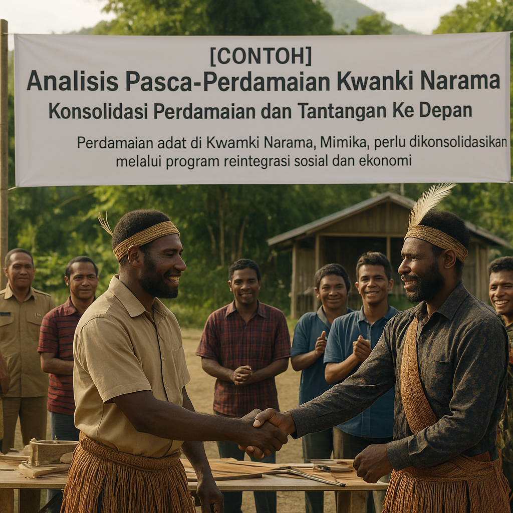 [CONTOH] Analisis Pasca-Perdamaian Kwamki Narama: Konsolidasi Perdamaian dan Tantangan Ke Depan