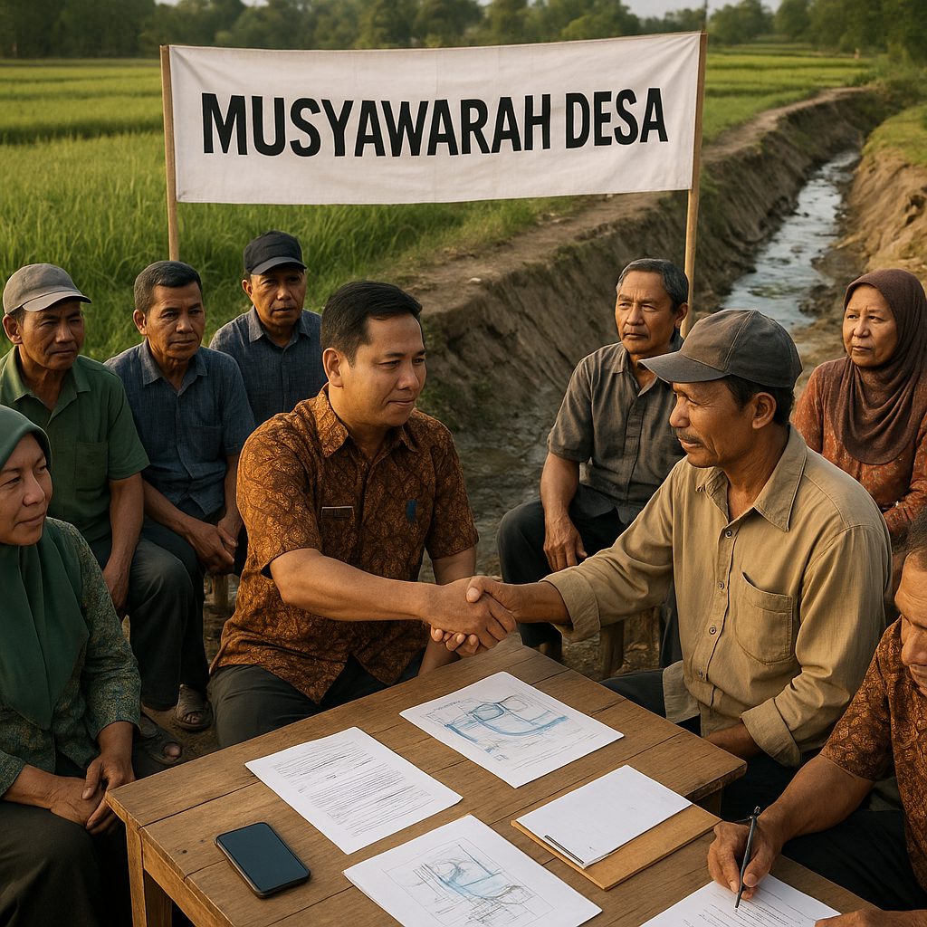 Konflik Perebutan Air Irigasi di Klaten Diselesaikan dengan Musyawarah Desa
