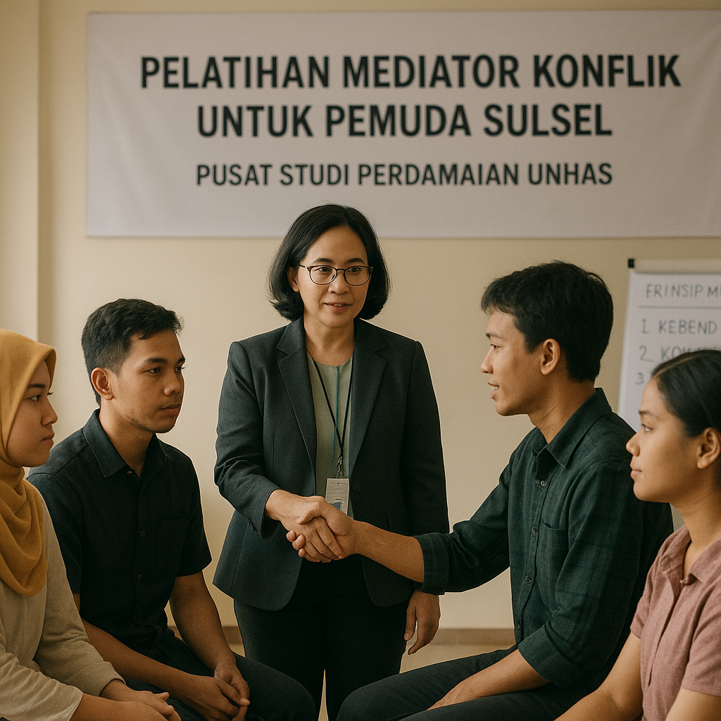 Pusat Studi Perdamaian Unhas Gelar Pelatihan Mediator Konflik untuk Pemuda Sulsel