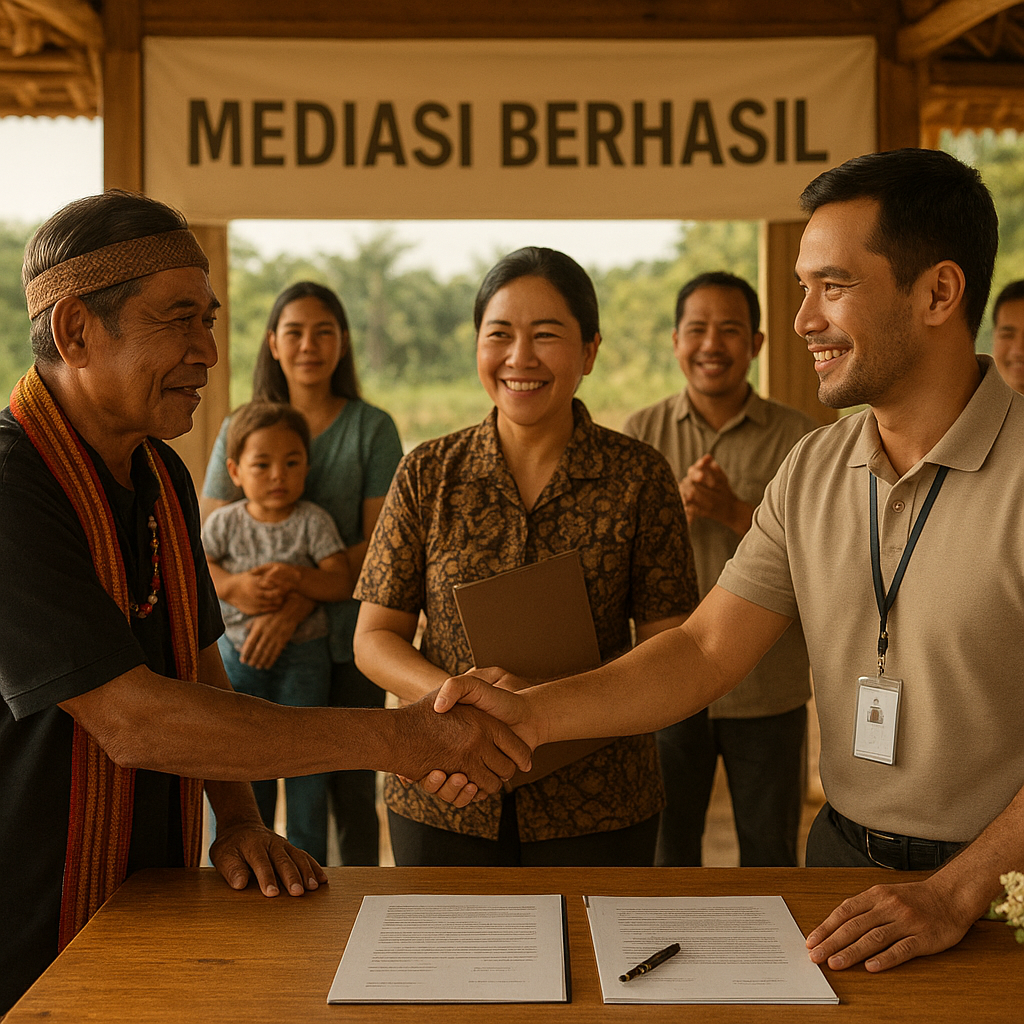 Mediasi Berhasil, Konflik Lahan di Kalimantan Barat Diselesaikan Secara Kekeluargaan