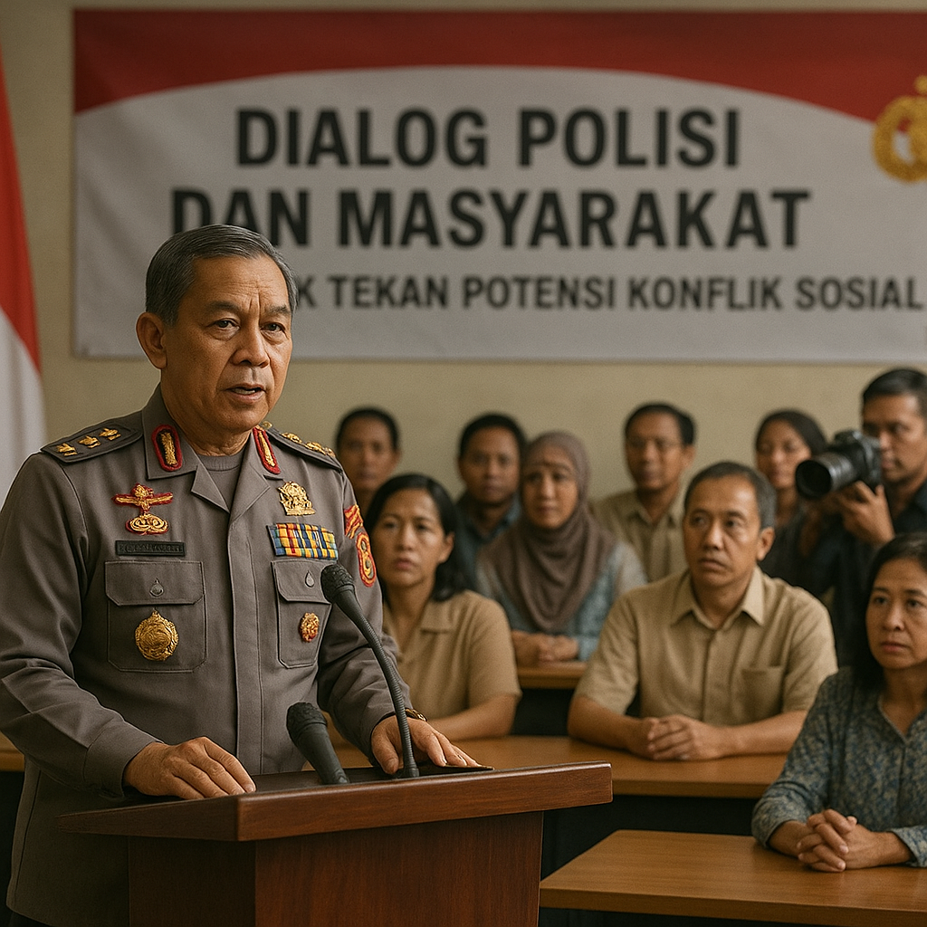 Kapolri Instruksikan Jajaran Perbanyak 'Police and Community Dialogue' untuk Tekan Potensi Konflik Sosial