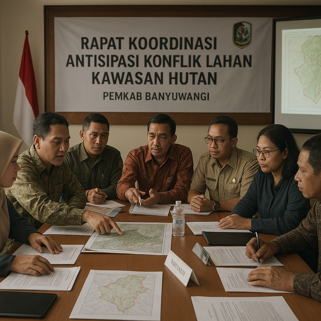 Pemkab Banyuwiani Gelar Rapat Koordinasi Antisipasi Konflik Lahan di Kawasan Hutan