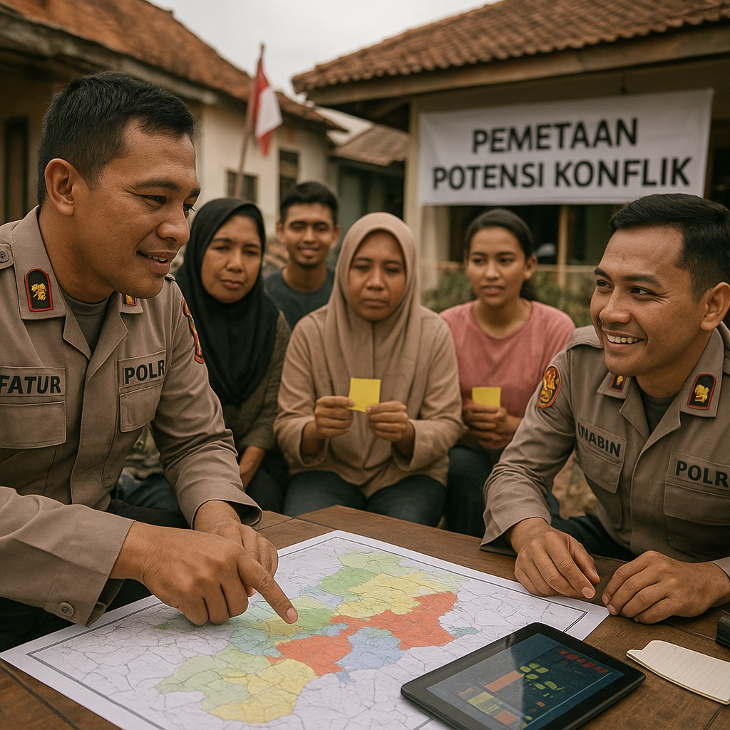 Polri Perkuat Bhabinkamtibmas sebagai Garda Terdepan Deteksi Konflik Sosial di Daerah Rawan