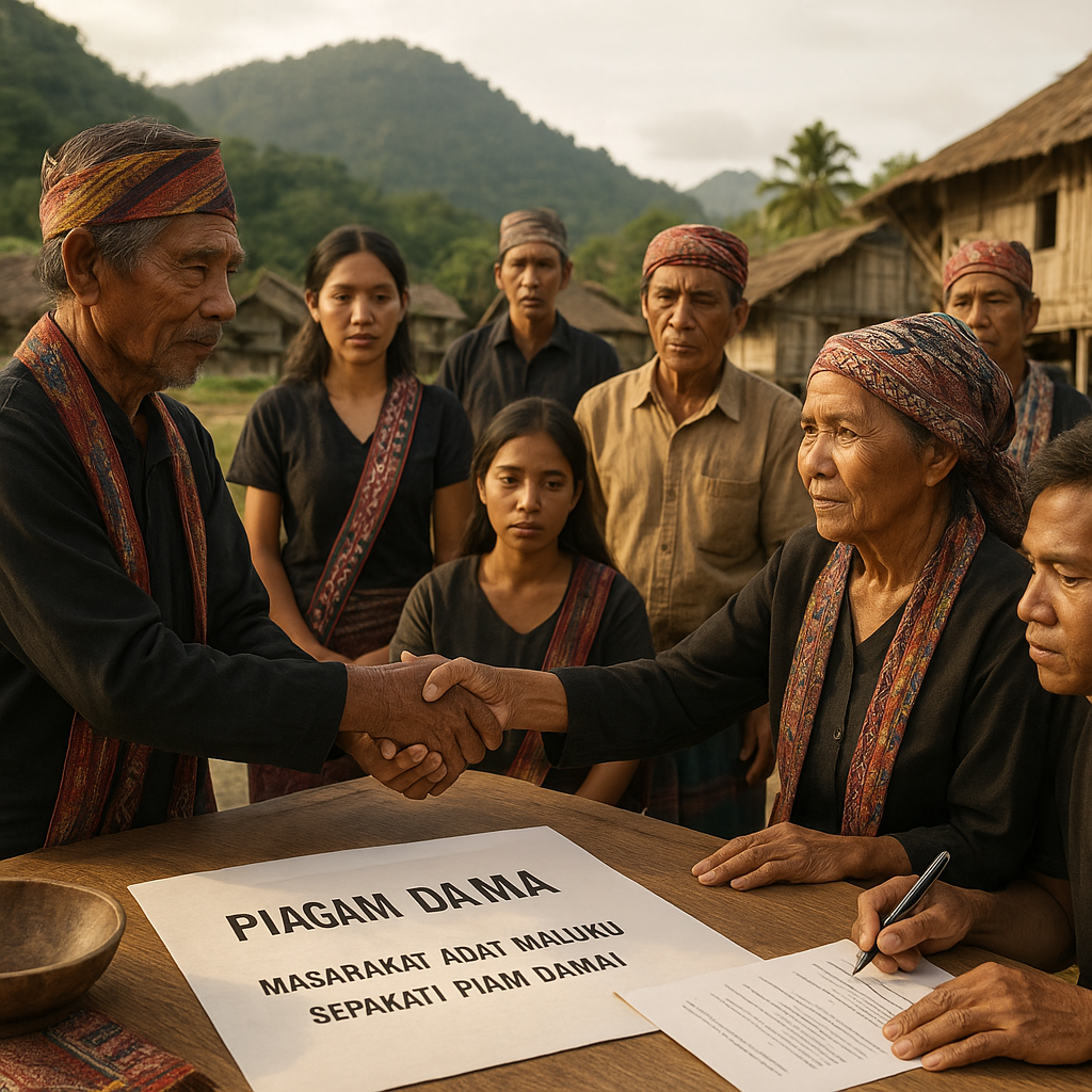 Masyarakat Adat Maluku Sepakati Piagam Damai untuk Akhiri Konflik Lahan Antar Desa