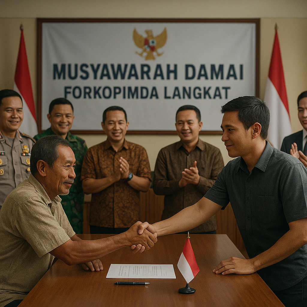 Forkopimda Langkat Fasilitasi Mediasi, Kasus Penganiayaan Berakhir Damai Lewat Musyawarah