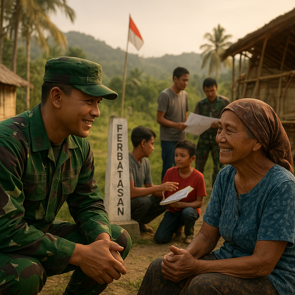 Strategi Baru TNI AD: 'Kemanunggalan' dengan Masyarakat Perbatasan untuk Tangkal Infiltrasi Paham Separatis