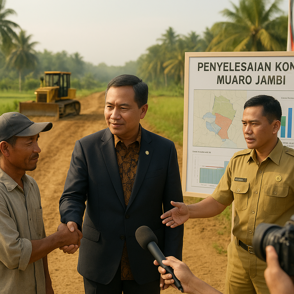 Menteri Transmigrasi Buka Jalan Penyelesaian Konflik Lahan 17 Tahun di Muaro Jambi