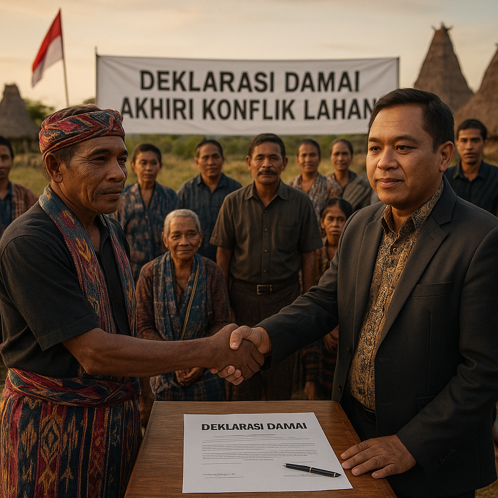 Desa Di Sumba Barat Deklarasi Damai, Akhiri Konflik Lahan yang Berlarut
