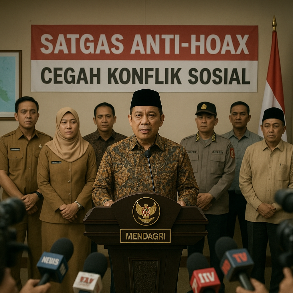 Mendagri Instruksikan Daerah Bentuk Satgas Anti-Hoax untuk Cegah Konflik Sosial