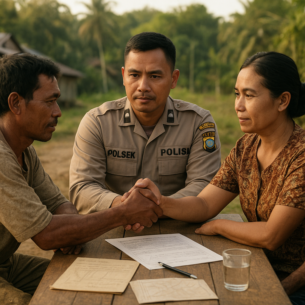 Kedepankan Restorative Justice, Polsek Parindu Berhasil Redam Konflik Sengketa Tanah