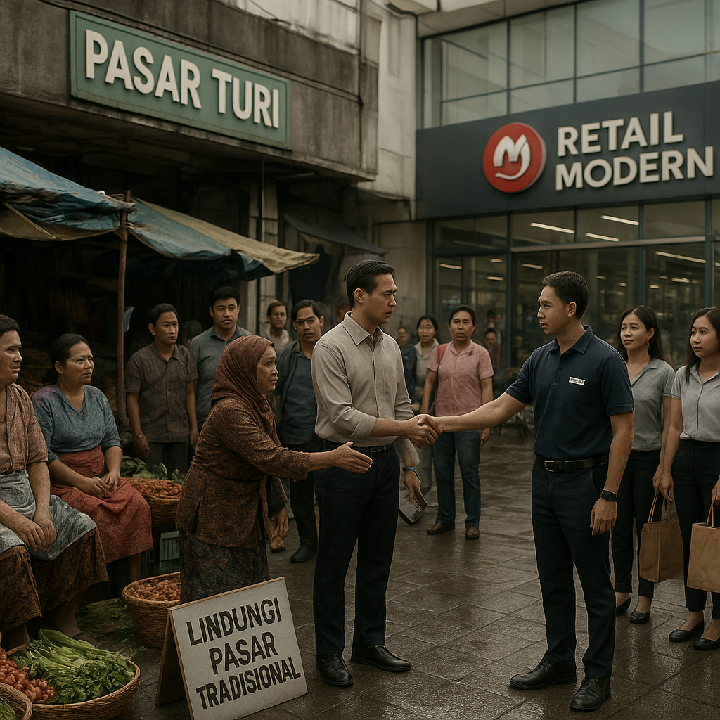 Konflik Pedagang Pasar Tradisional vs Modern di Surabaya: Analisis Ekonomi Sosial dan Model Koeksistensi